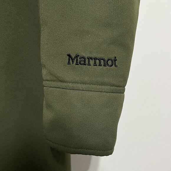 Marmot Womens Chelsea Down Coat Sz XXL Green Puffer 700 Fill Fur Hood Waterproof - Picture 3 of 15